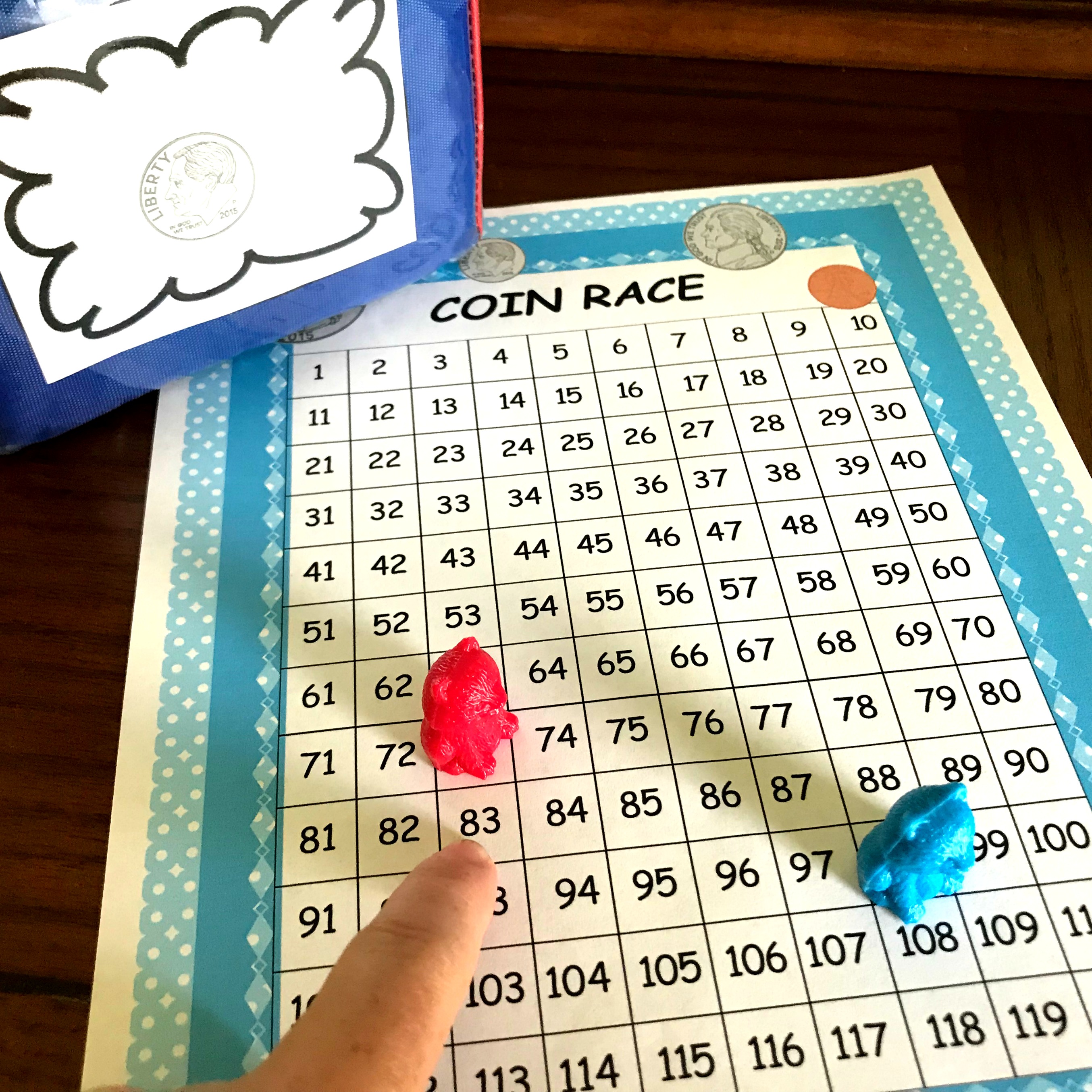 Coin Recognition Game Free Printable