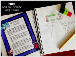 Here's A Free Christmas Themed Area and Perimeter Activity