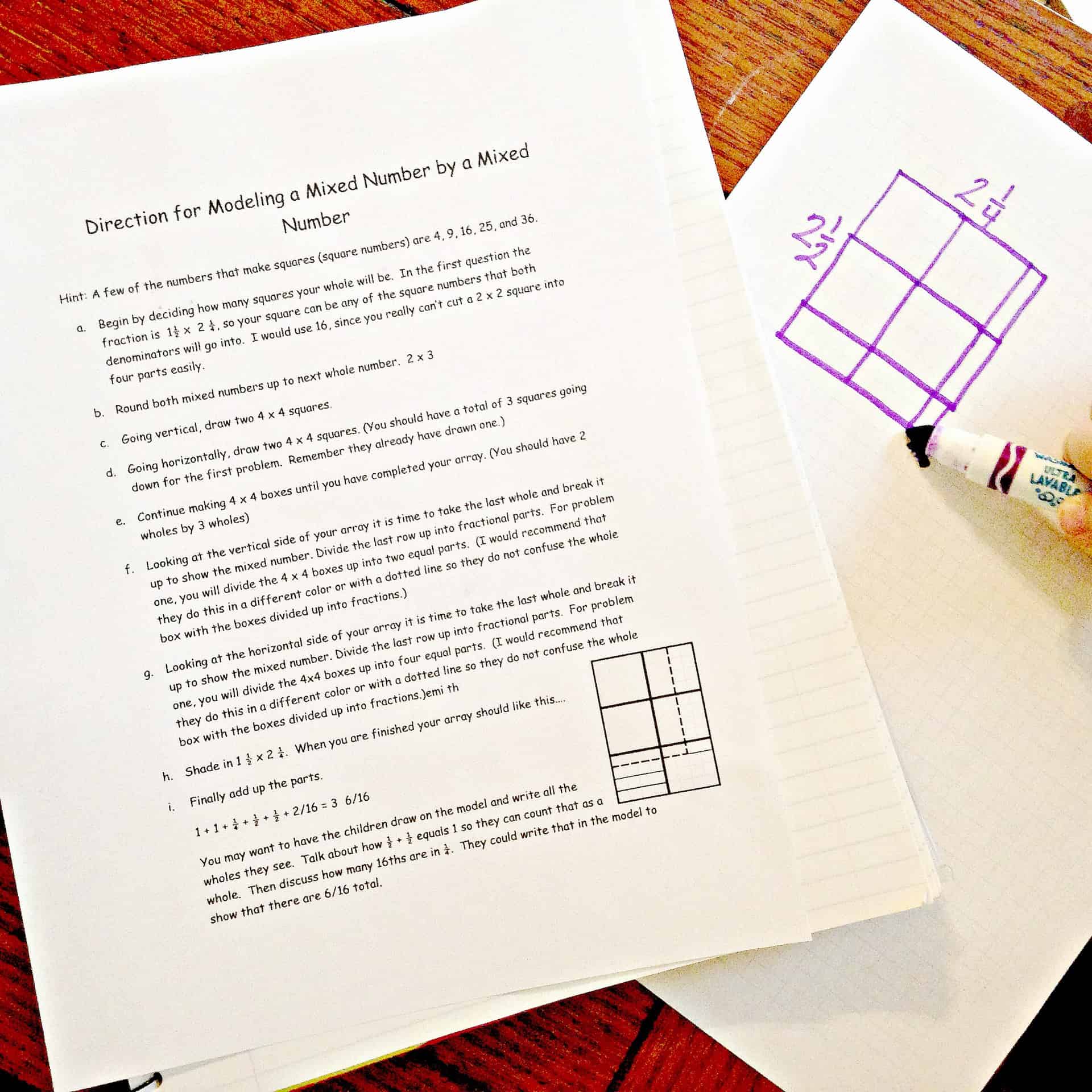 Multiplying Mixed Numbers | Free Printable