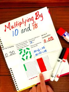 16 Task Cards To Practice Modeling Decimals on Number Lines and Decimal Grids