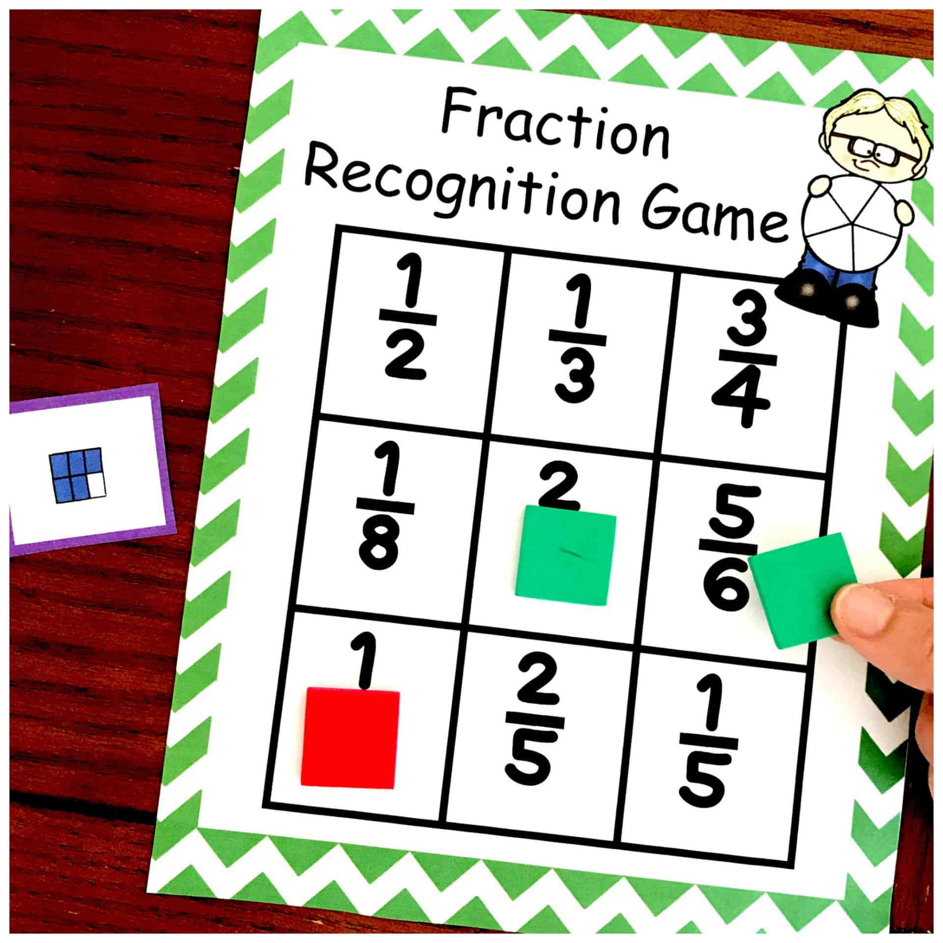 Visual Fraction Model Game | Free Printable