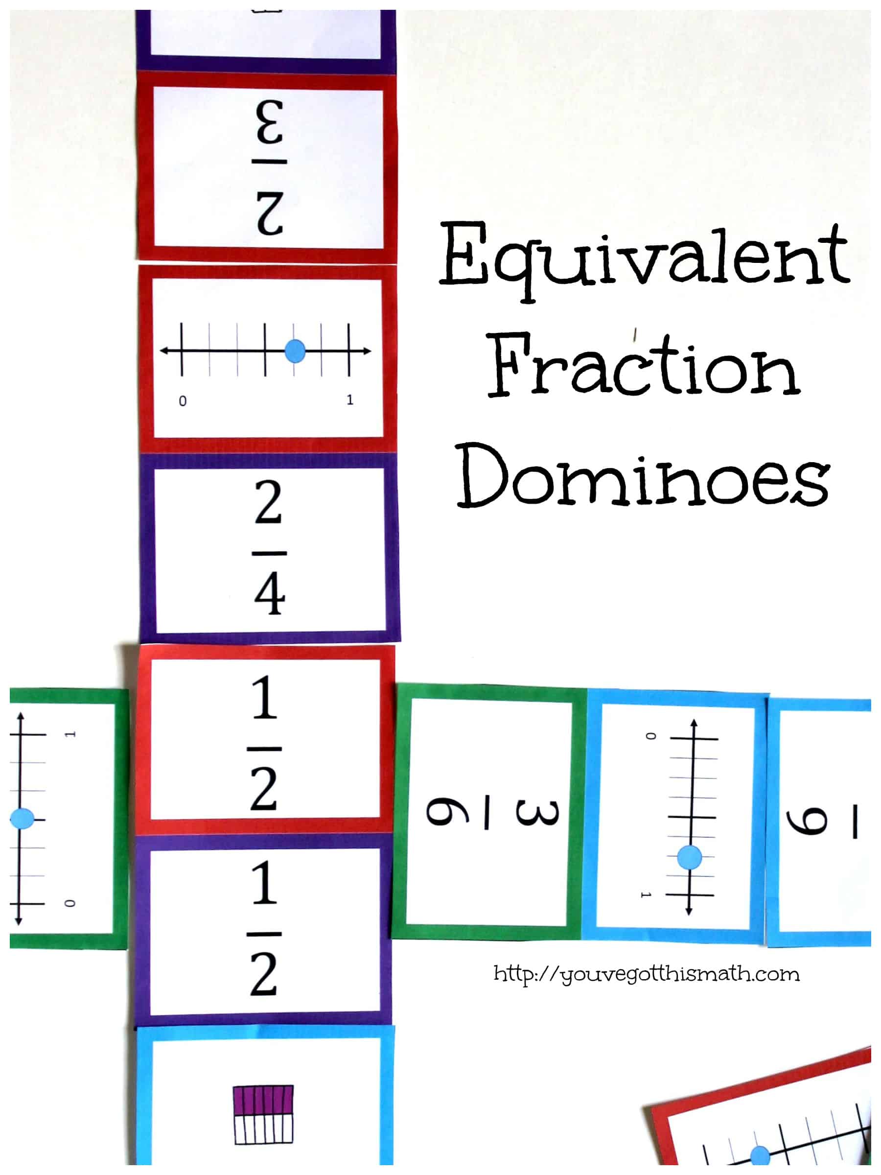 Equivalent Fraction Dominoes