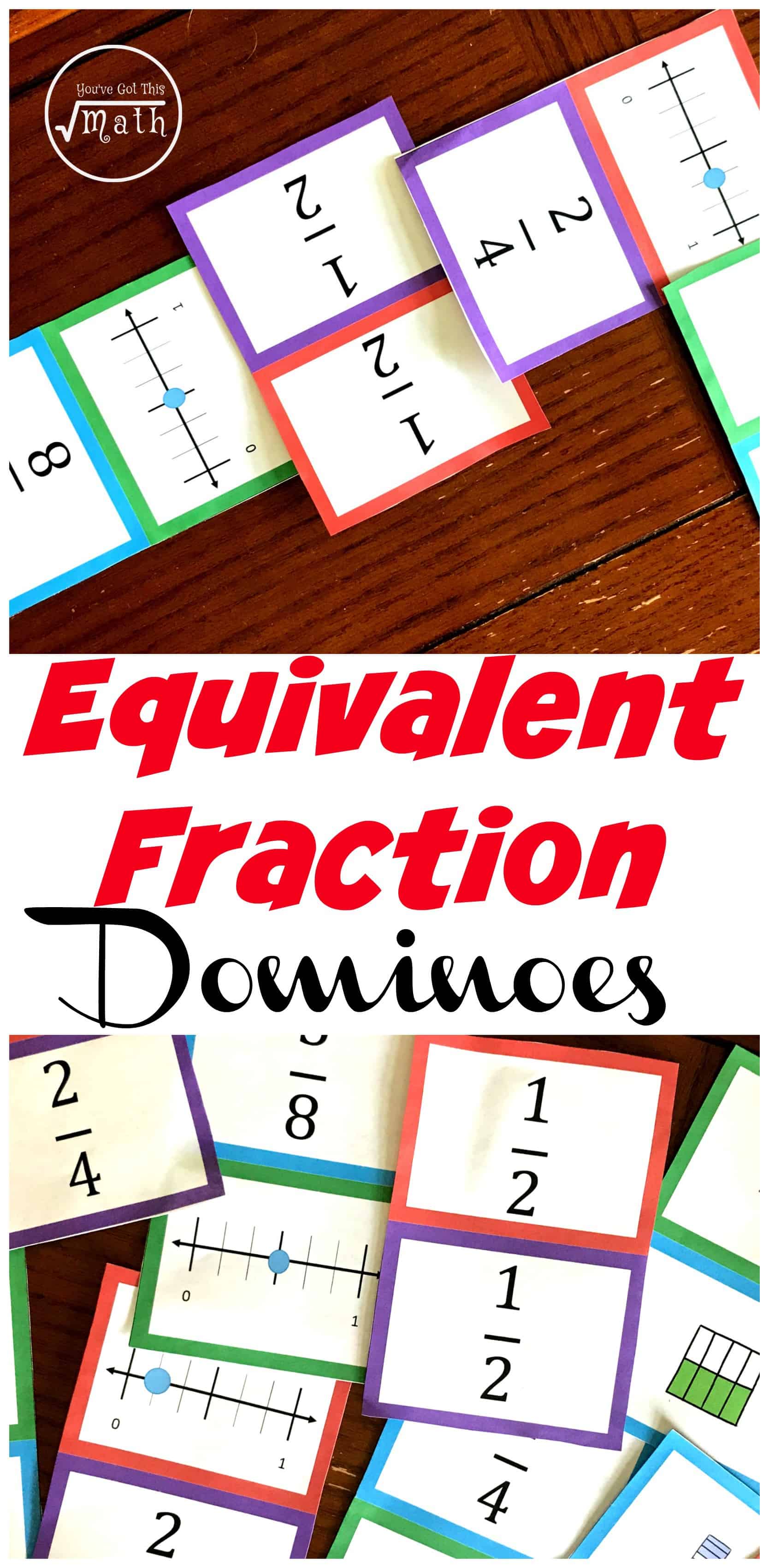 Grab this Engaging Fraction Game: Equivalent Fraction Dominoes