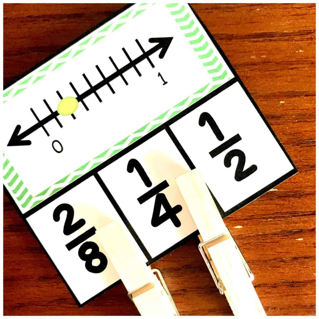 clip cards that teach equivalent fractions