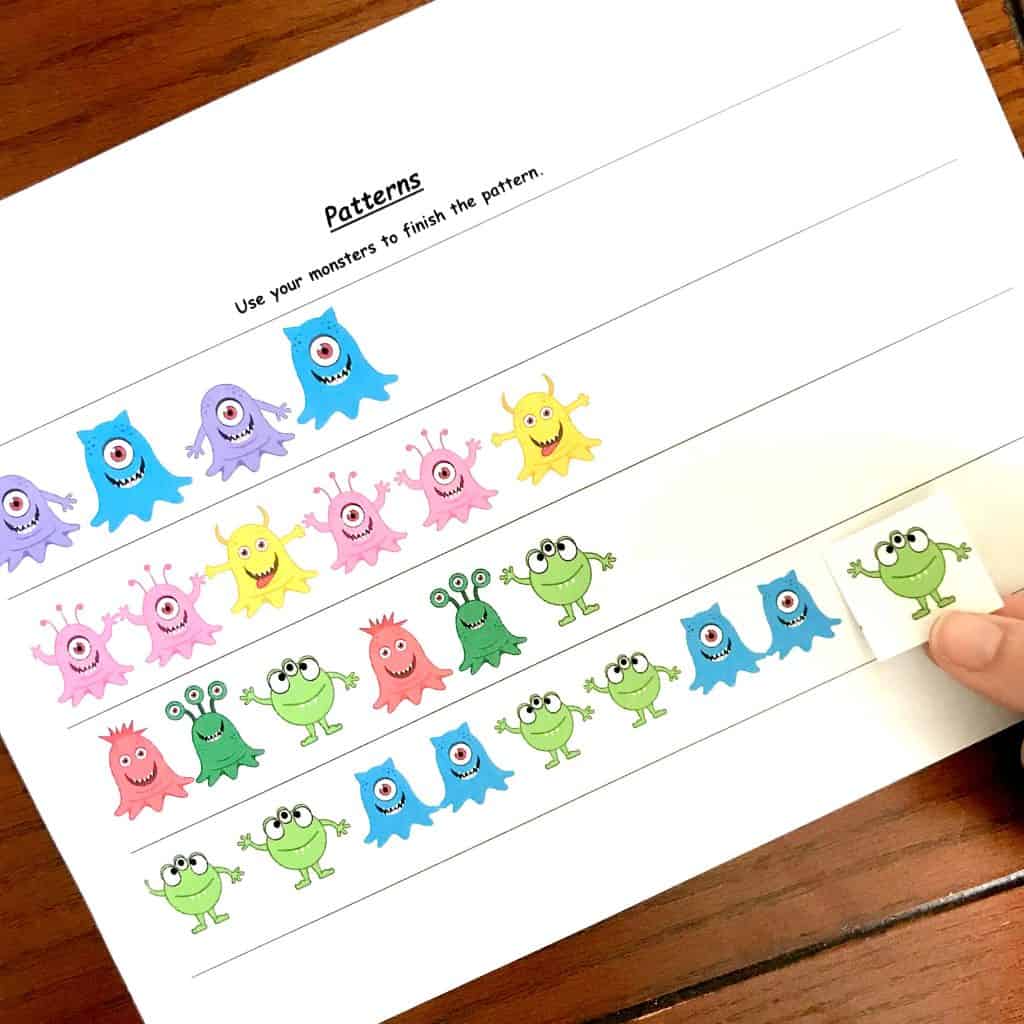 5 Preschool Math Worksheets To Practice Patterns, Sorting, and More