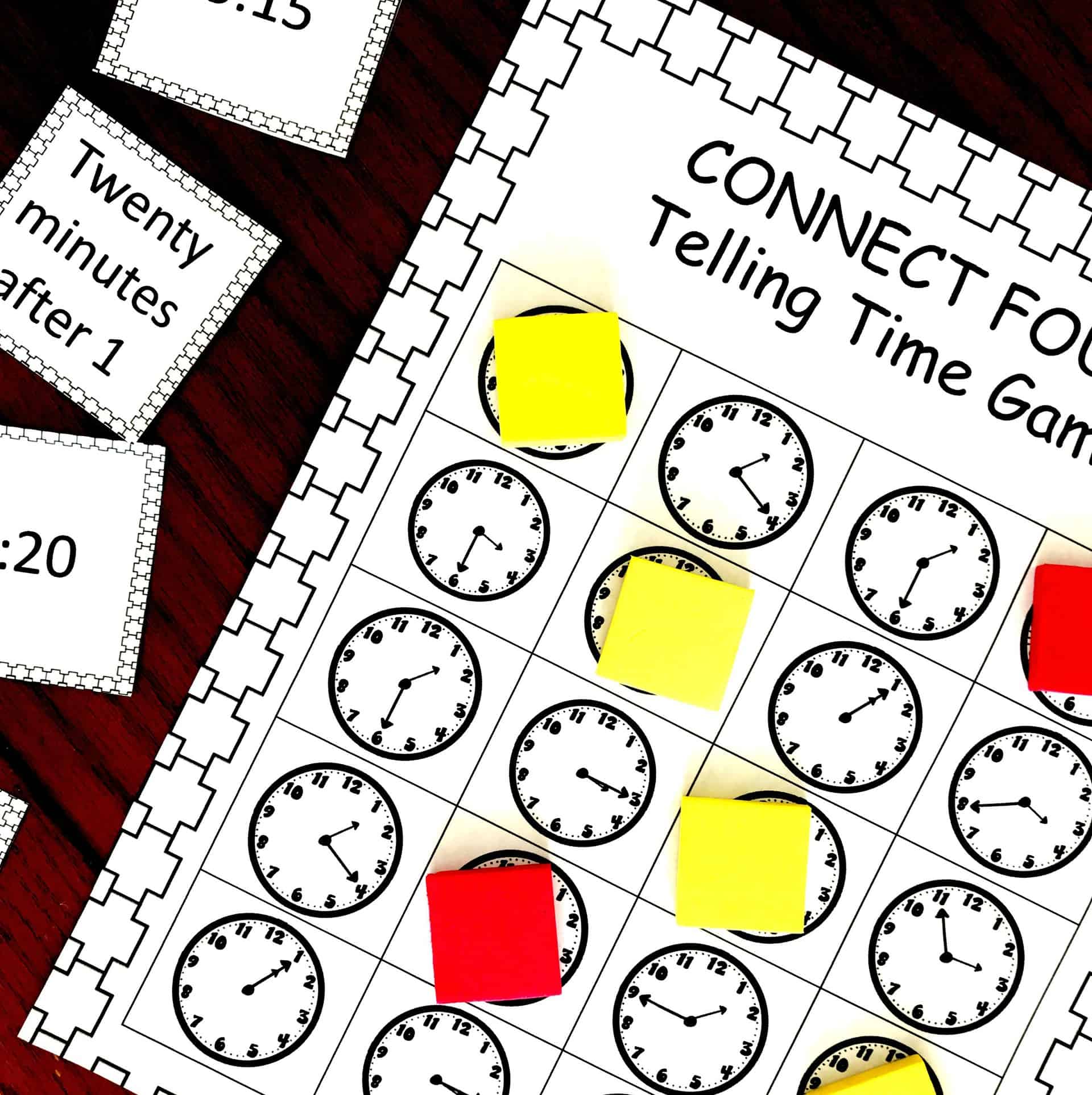 Time Games | Fun Easy Game to Practice Telling Time | Free Printable