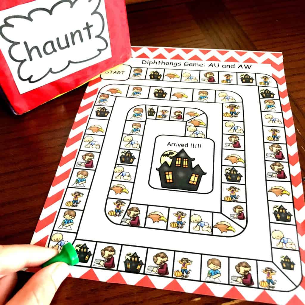 Practice Reading Diphthongs with FREE Diphthong Game