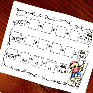 One FREE Expanded Form Game to Build Number Sense