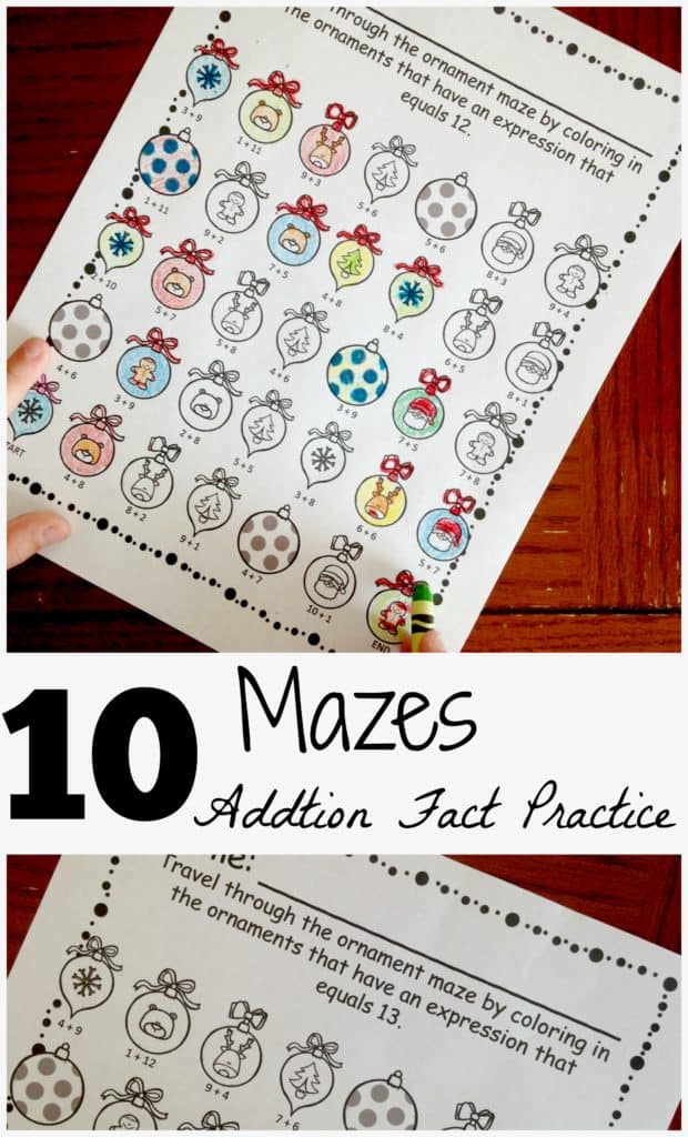 Six FREE Spin and Color Games For Addition Fact Practice