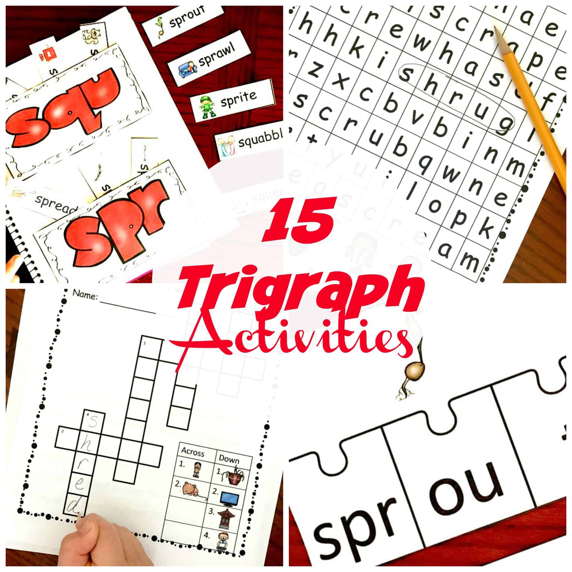 Trigraphs | 15 Hands-On Trigraph Activities | Consonant Clusters