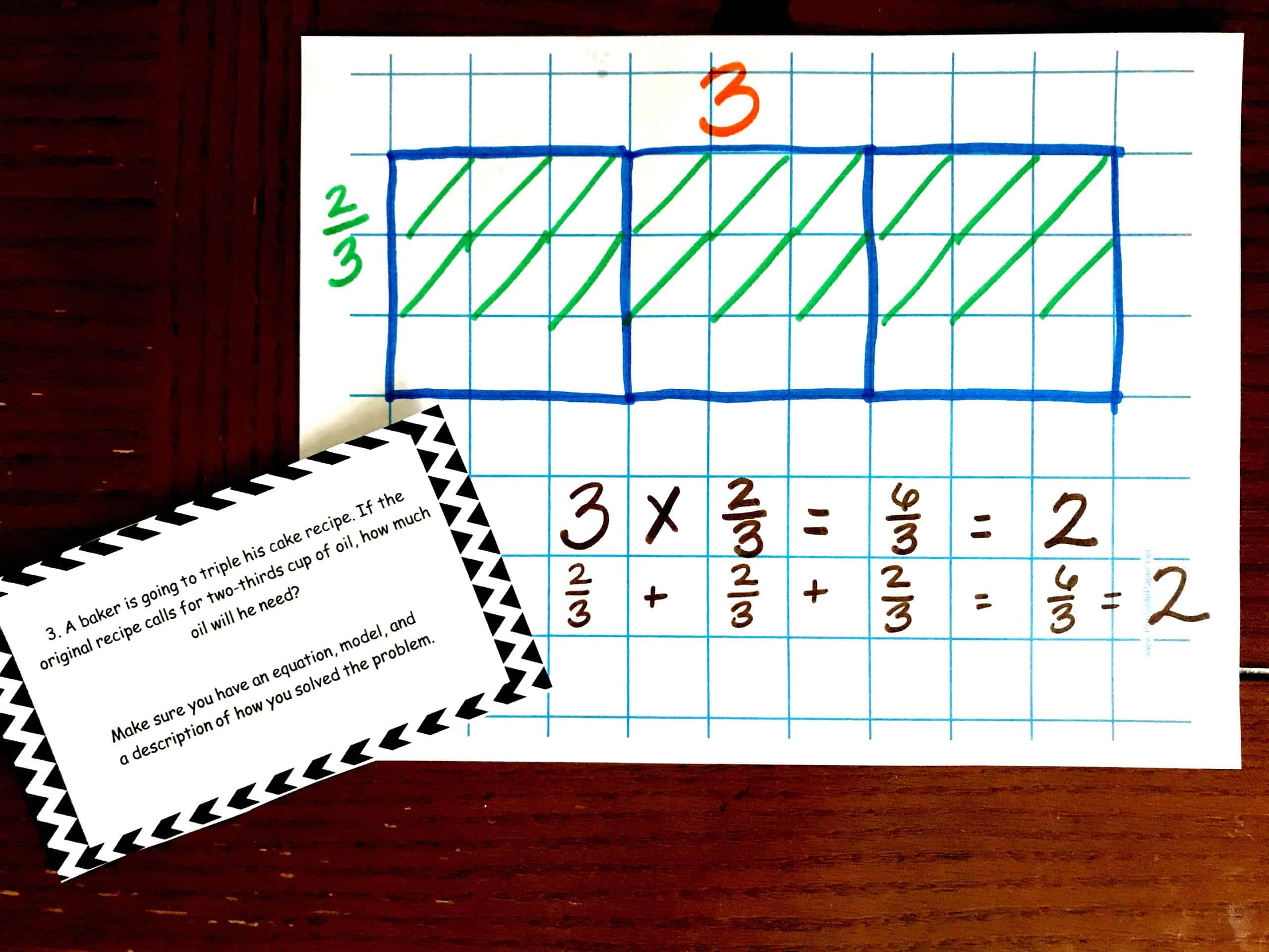 Multiplying Fractions By Whole Numbers Word Problems | Free Printable