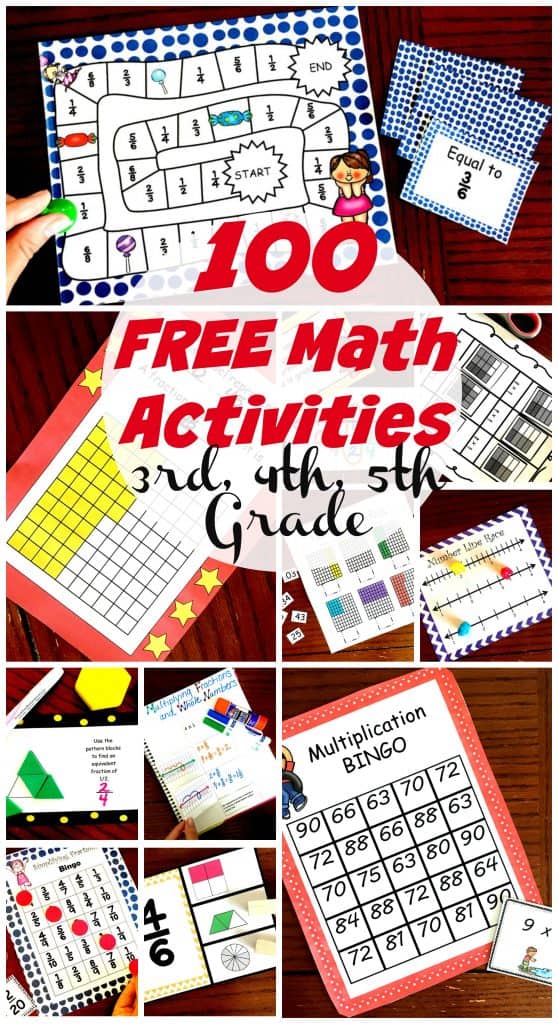 50 Awesome And Fun Math Activities For 3rd 4th And 5th Grade Students