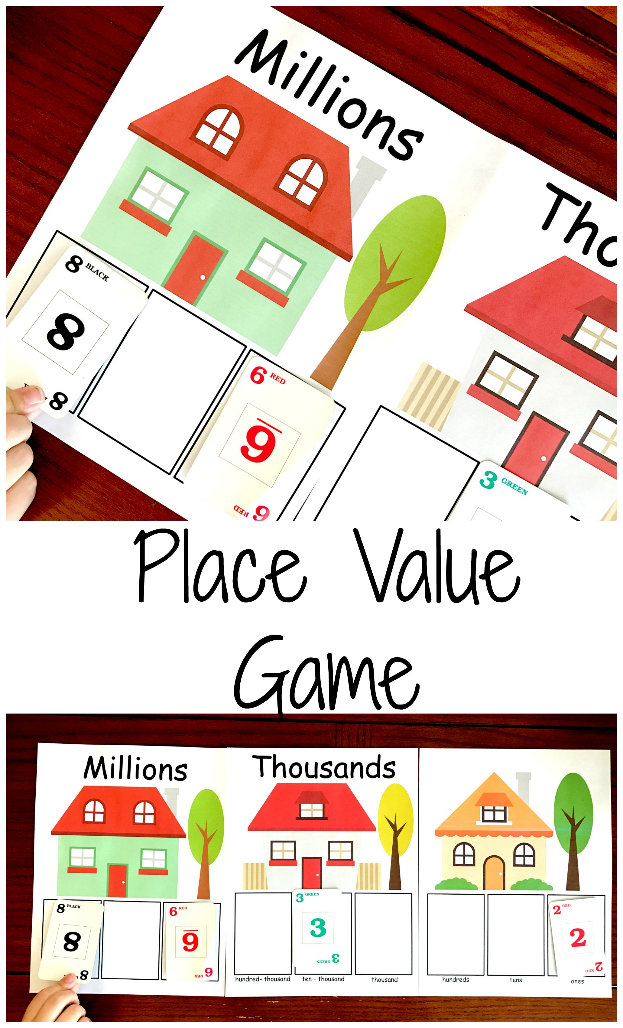 Help Your Kids Learn Large Numbers With A Place Value Game Printable