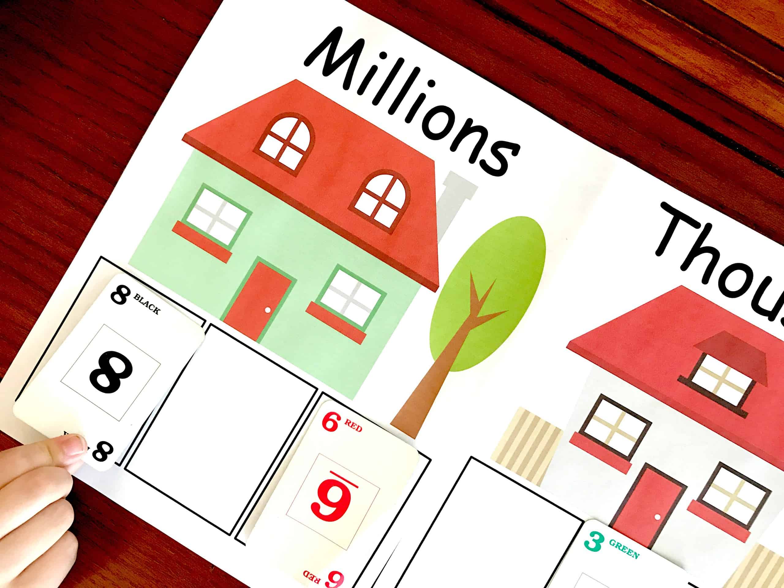 Help Your Kids Learn Large Numbers With A Place Value Game Printable