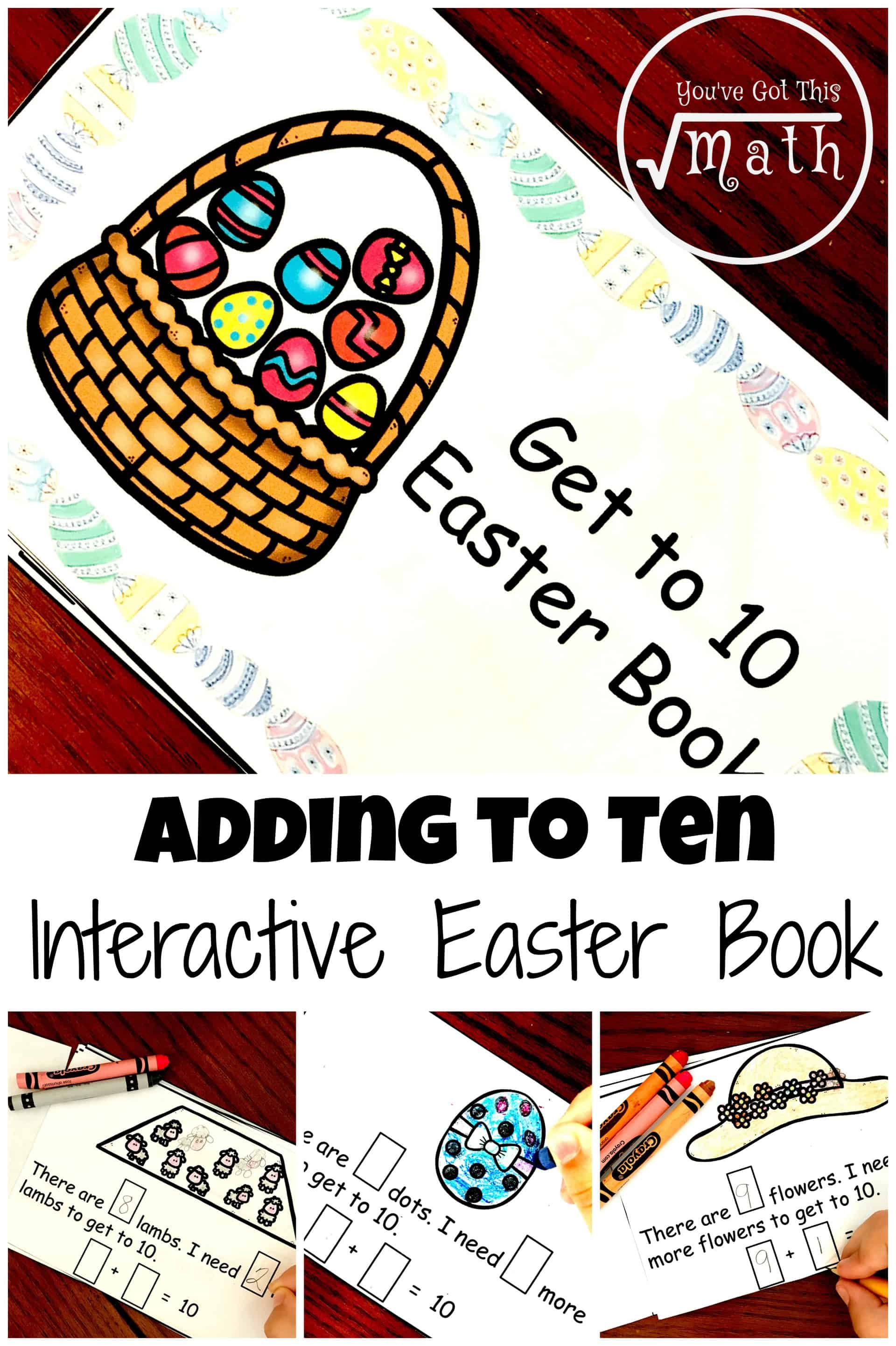 Grab Your FREE Easter Getting to 10 Interactive Book