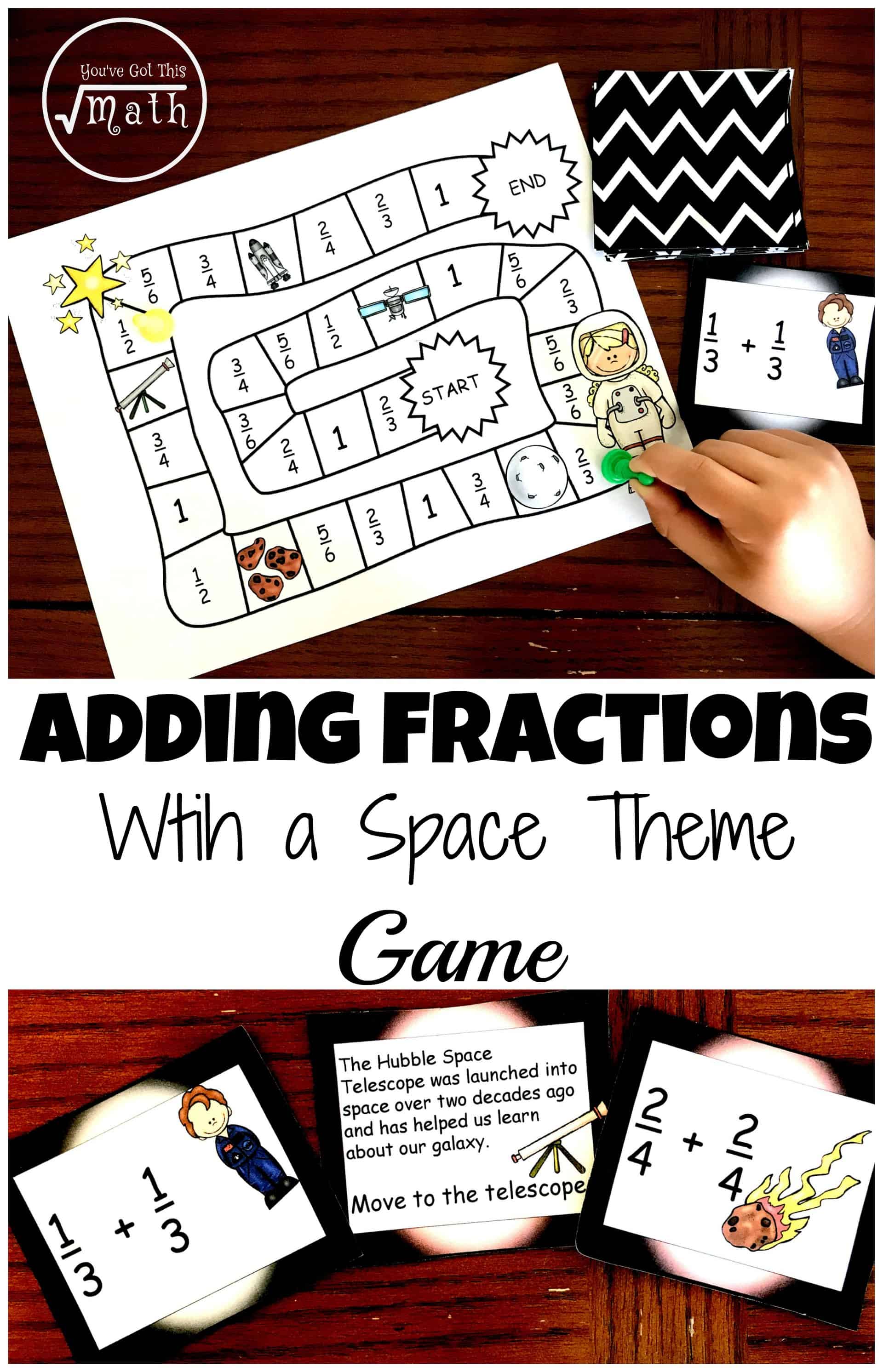 Grab a Free Adding Fractions Game With A Space Theme