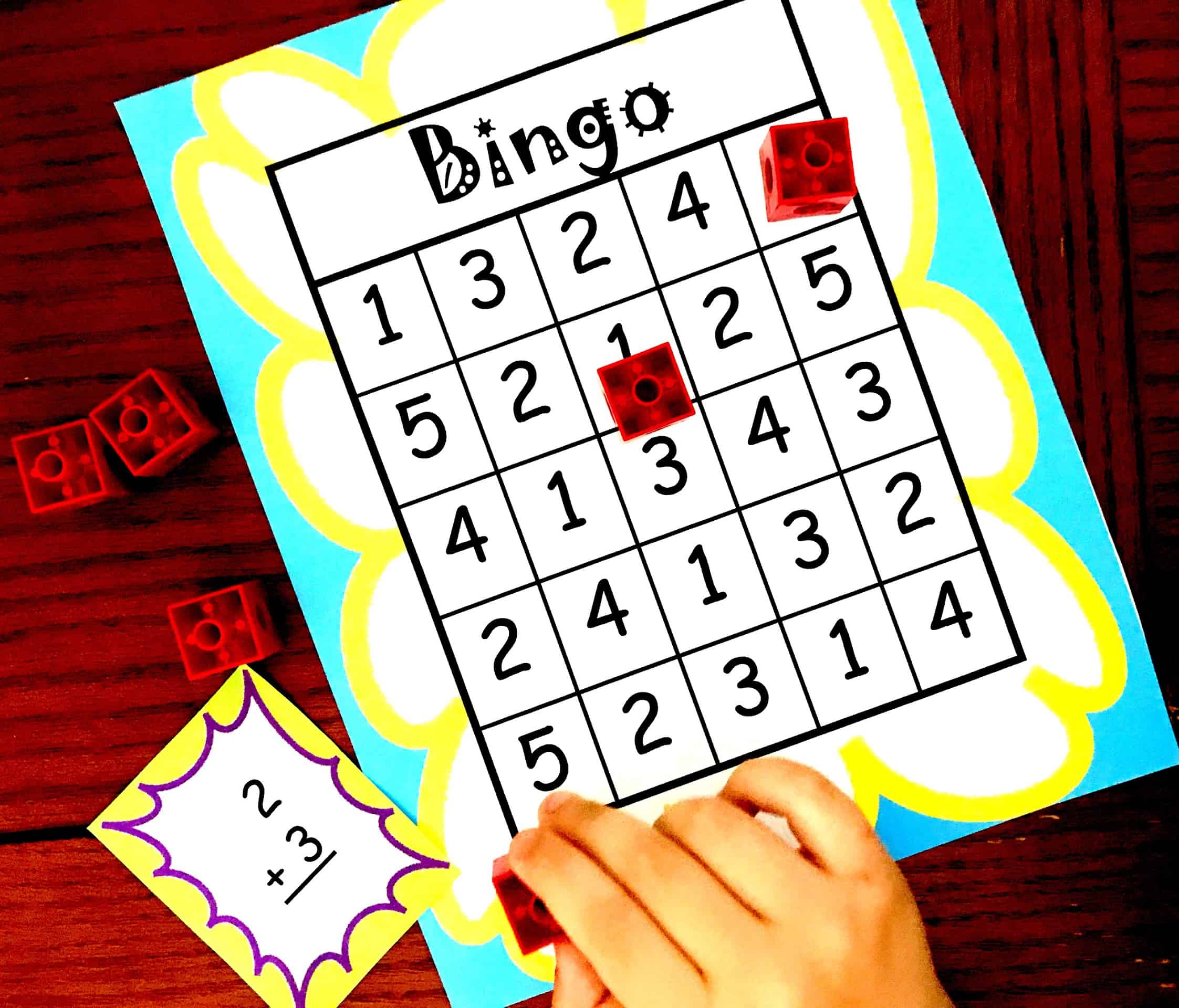 Here’s A FREE Bingo Game to Help Children Practice Adding Within Five