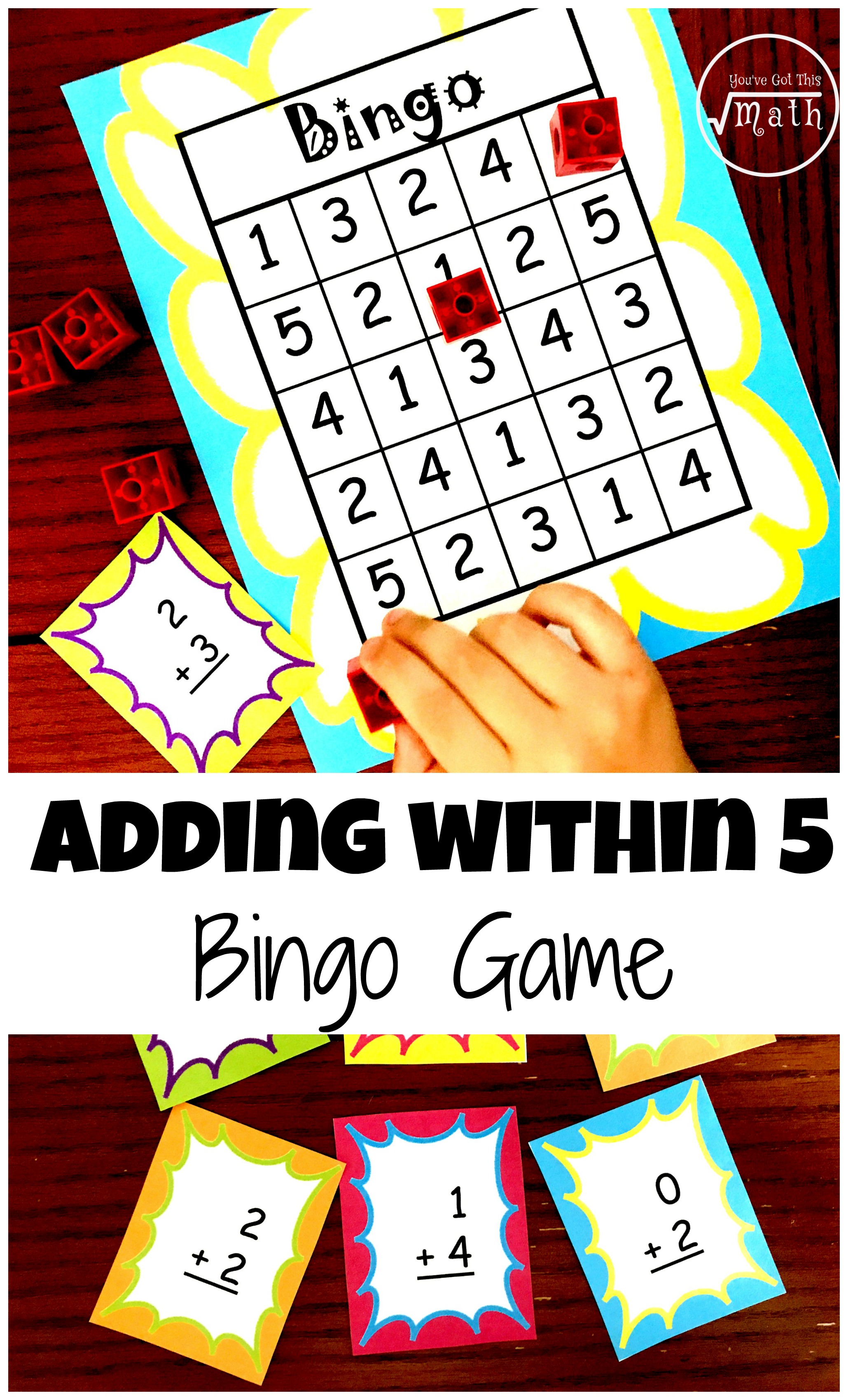 Here's A FREE Bingo Game to Help Children Practice Adding Within Five