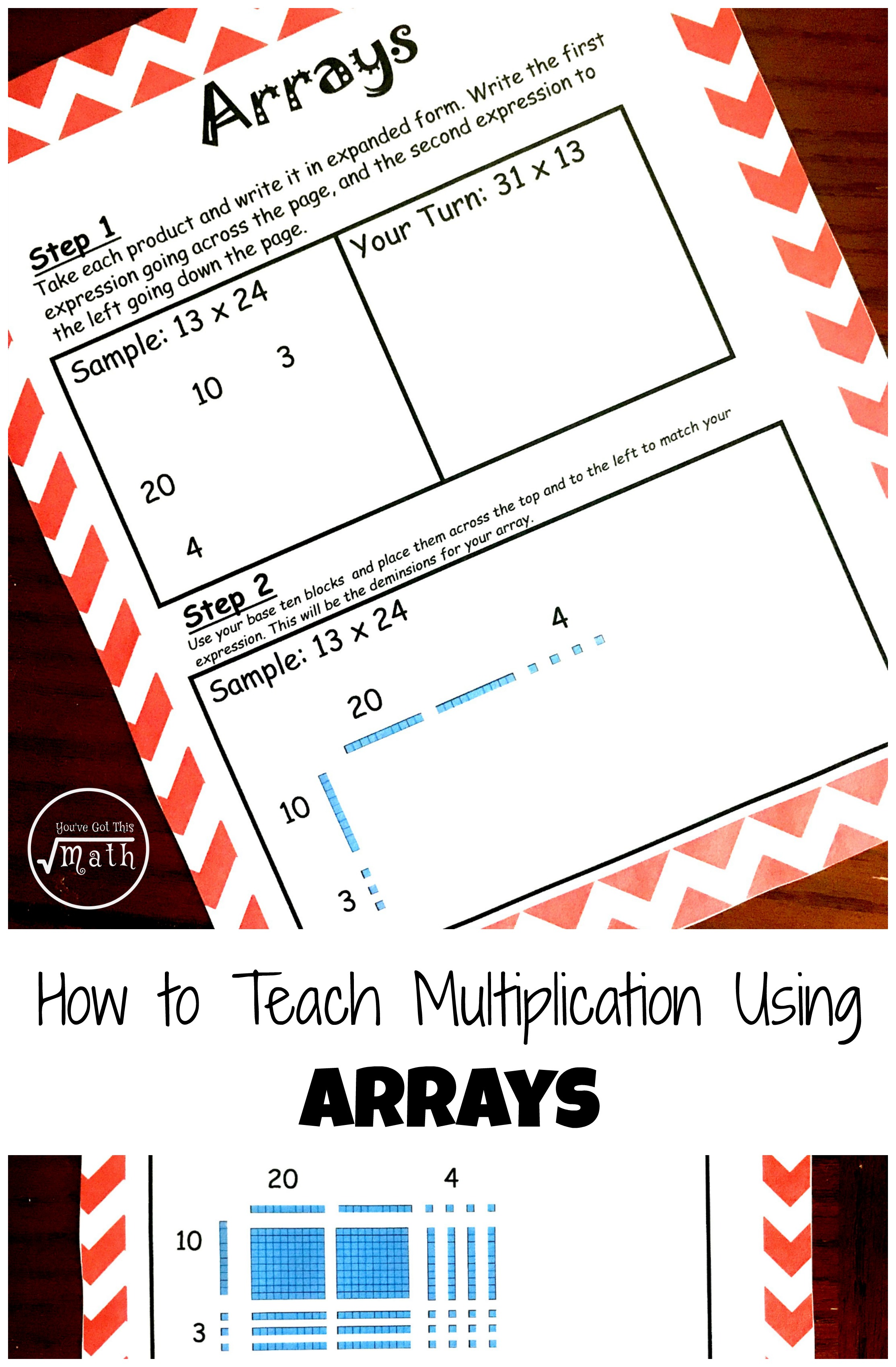 How to Teach Large Digit Multiplication Using Arrays and Base Ten Blocks