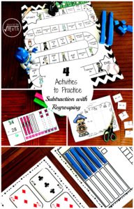 FREE Easter Egg Subtracting With Regrouping Activity