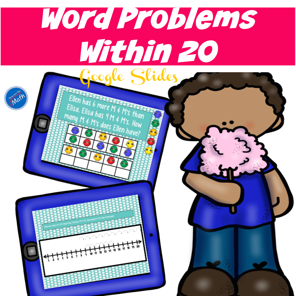 5 Free M & M Word Problems to Practice Adding and Subtracting Within 20