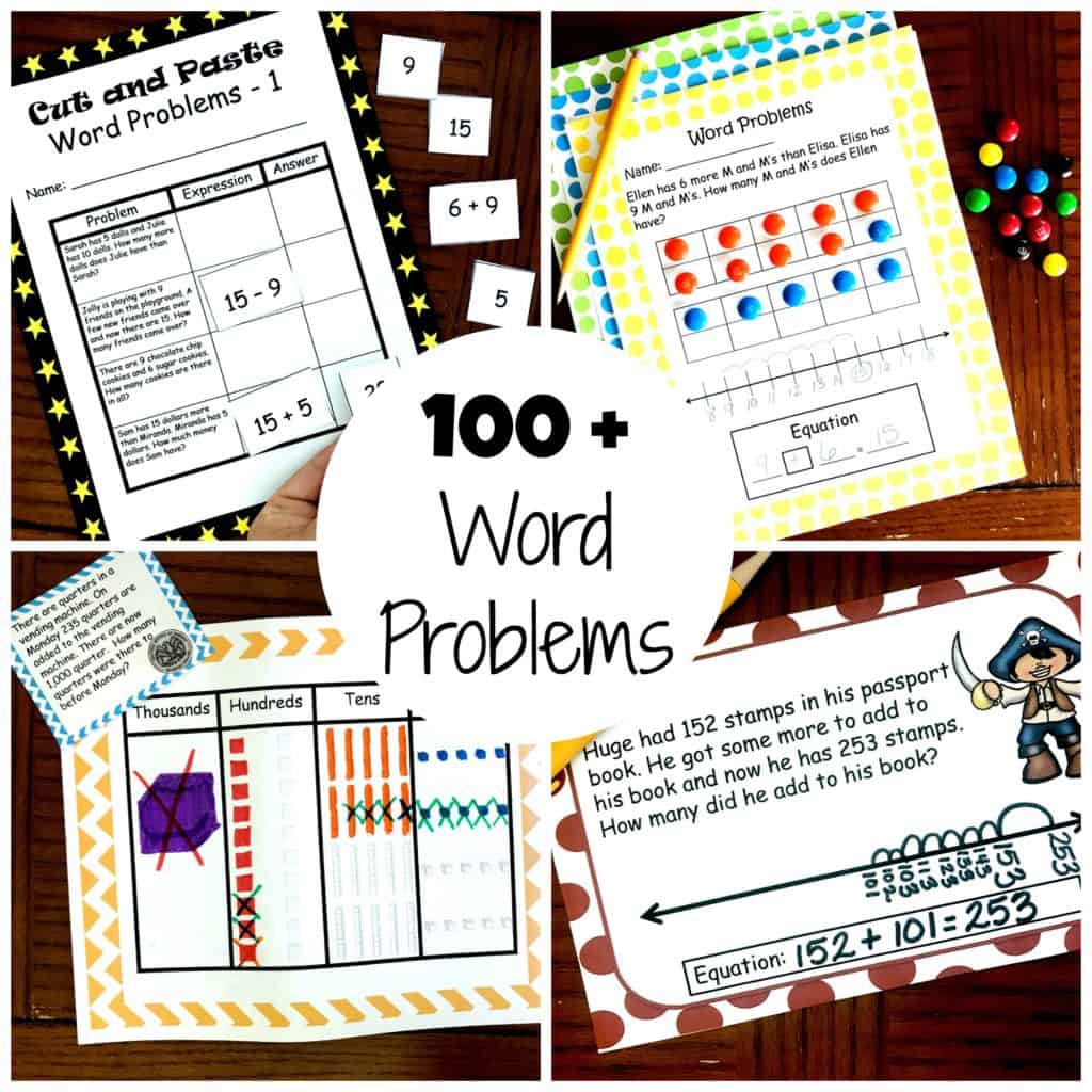 Two Simple Measurement Word Problems Worksheets
