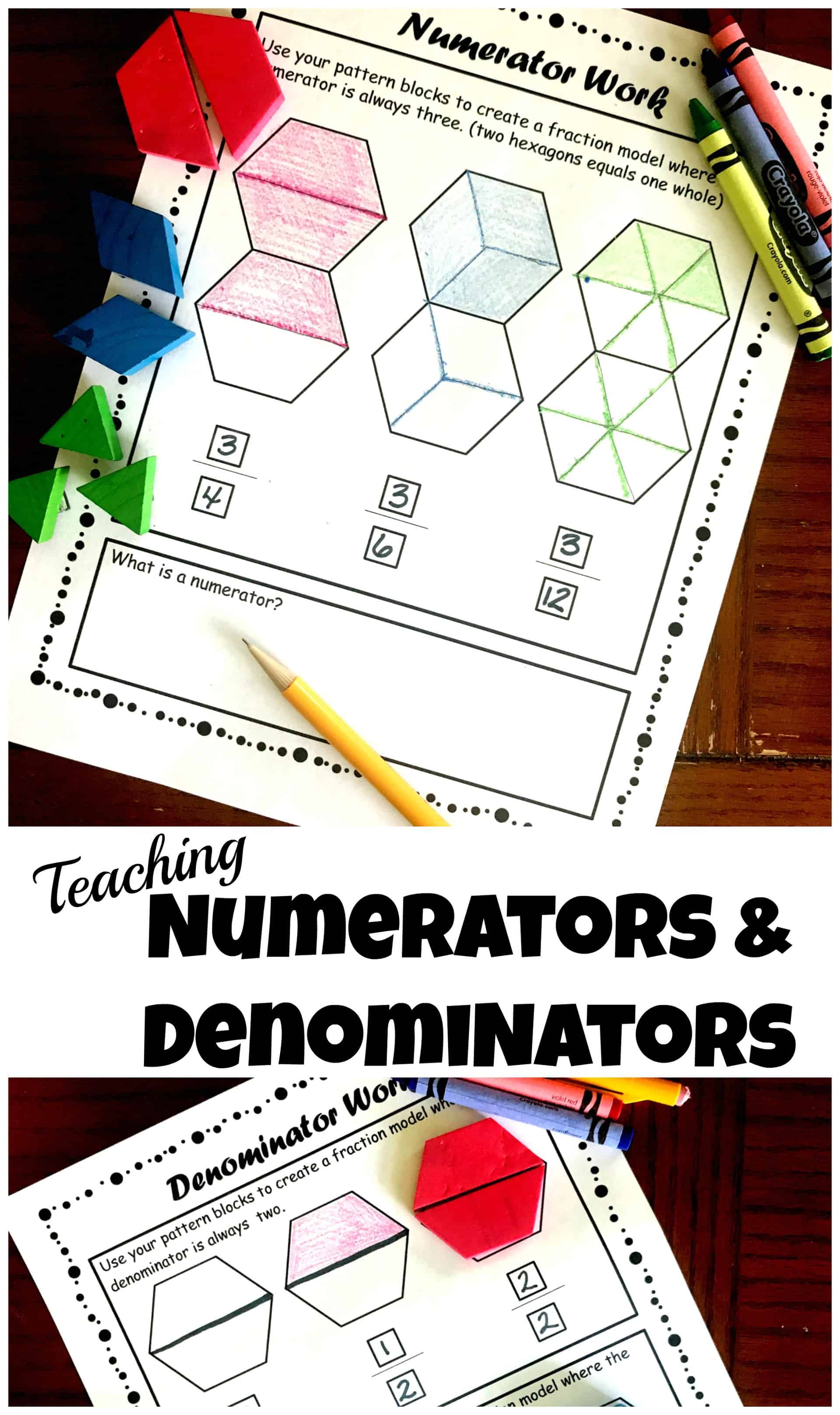 Three Steps For Teaching Numerators and Denominators