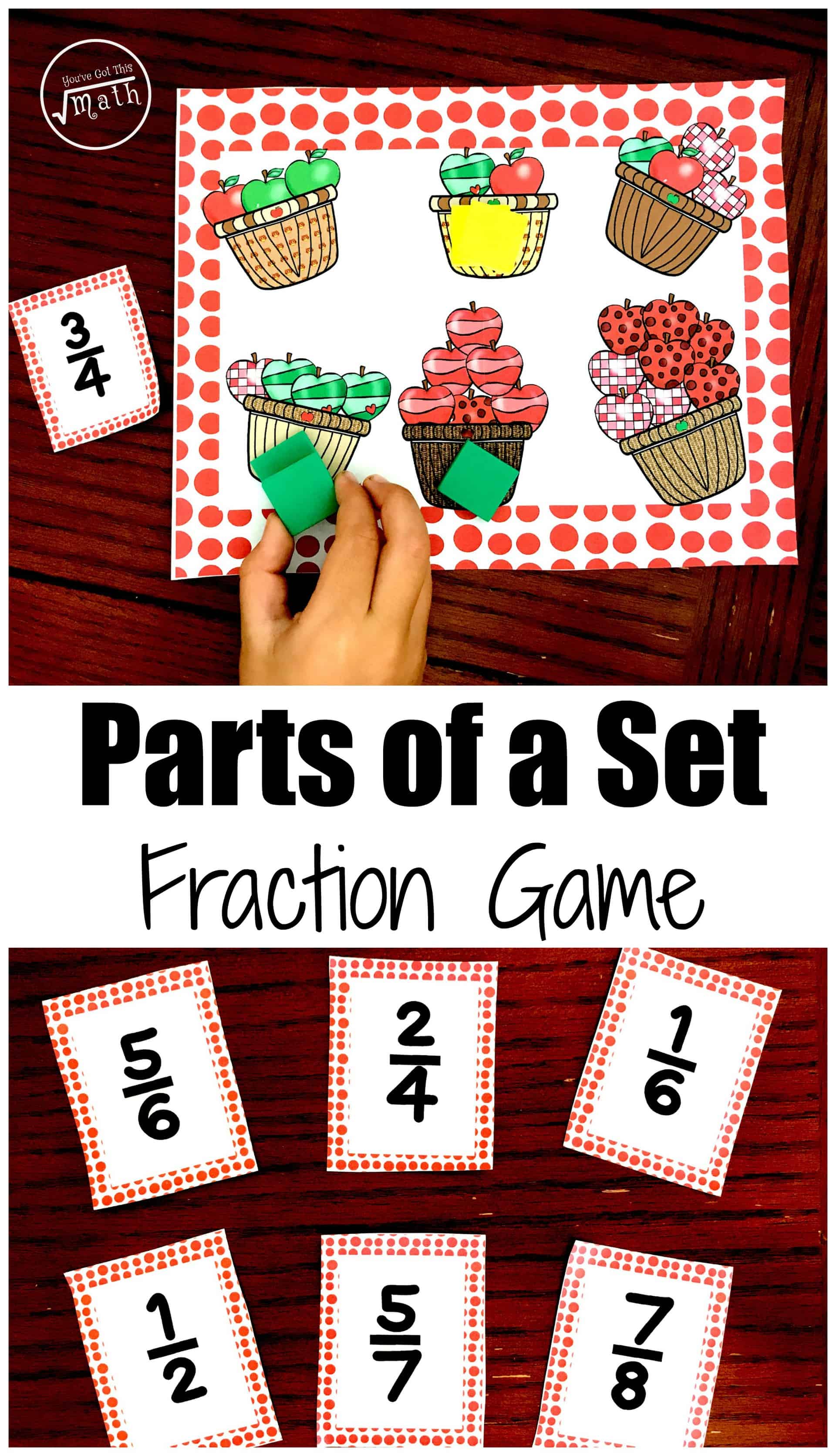 parts of a set fraction game