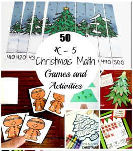 christmas math games and activities