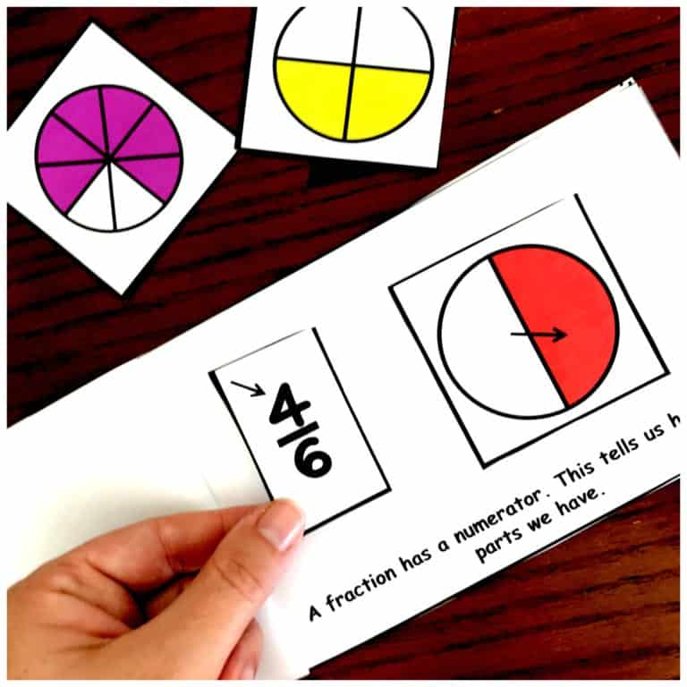 Fraction Book | Introduction to Fractions and Fraction Vocabulary | Free Printable