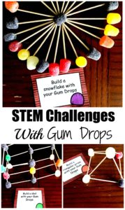 24 Gum Drop STEM Activities: Free Printable