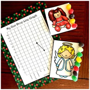 Here's A Christmas Measuring and Line Graph Activity