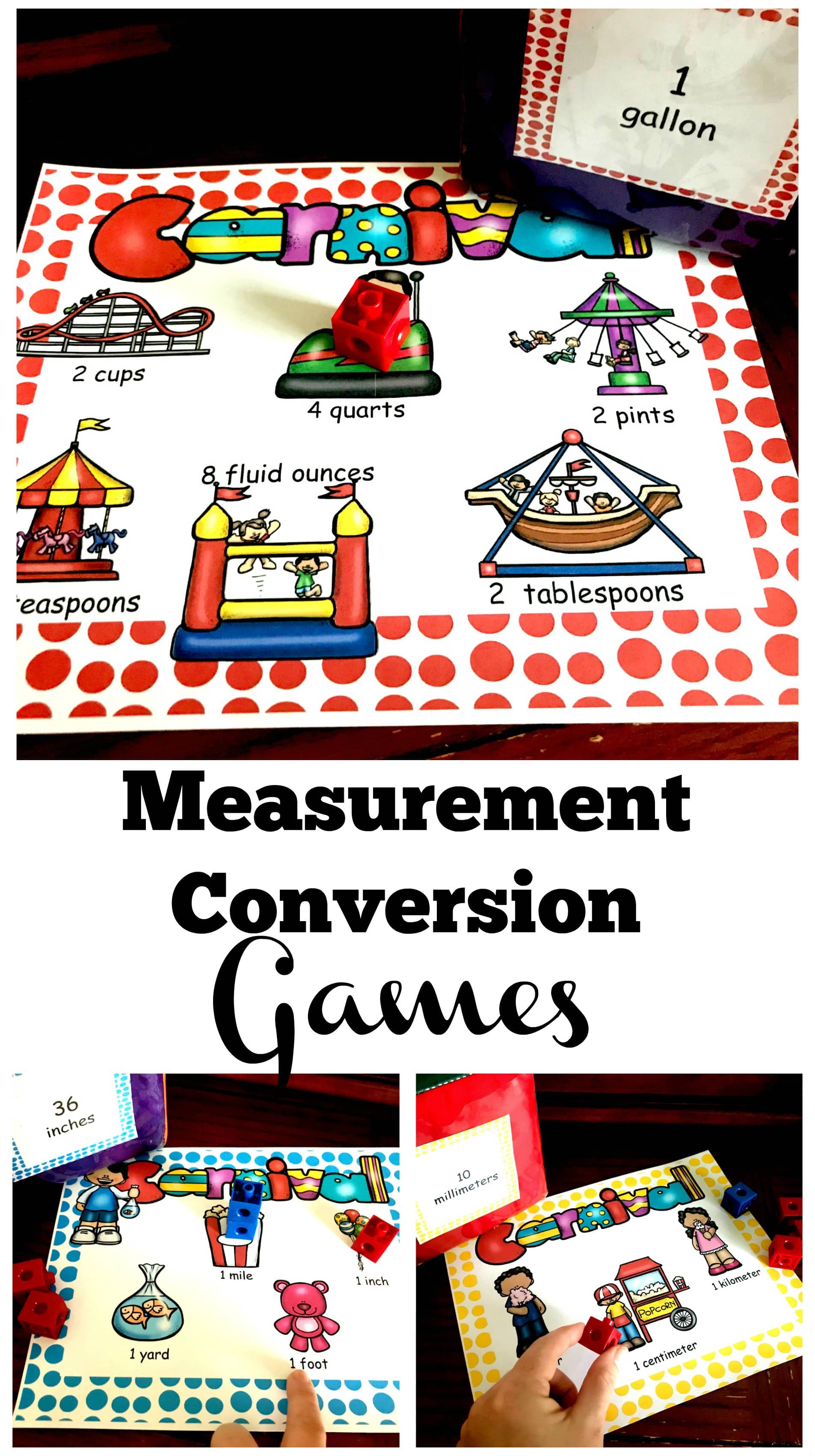 Three Measurement Conversion Games to Practice Liquid, Length, and Metric Equivalences