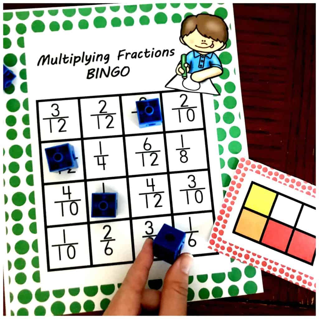 3 Cut and Paste Worksheets For Multiplying Fractions Practice