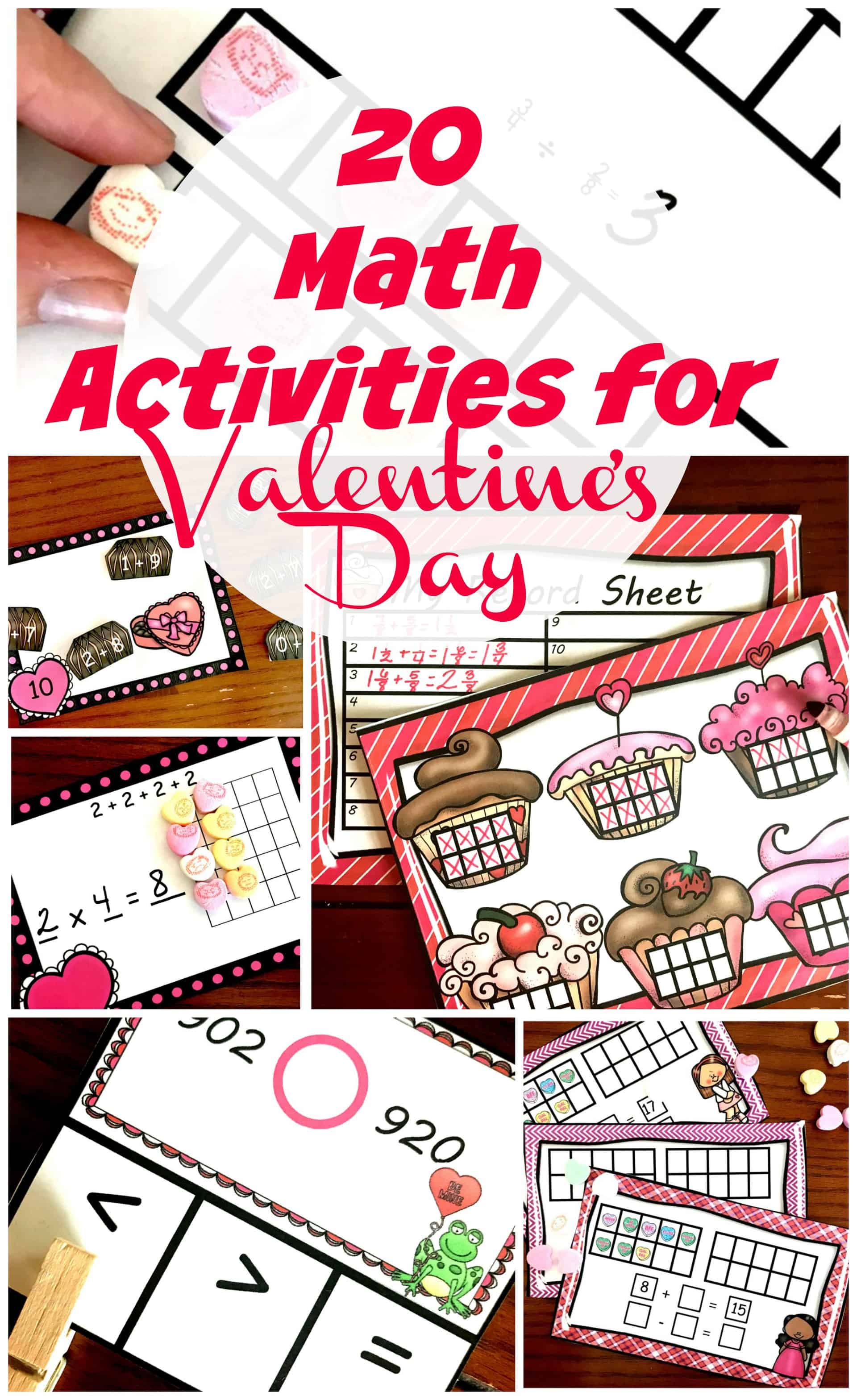 20 Free Valentine Math Activities For Kindergarten Through 5th Graders | Printables