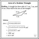12 Free Area of a Triangle Worksheets | 80+ Area Problems
