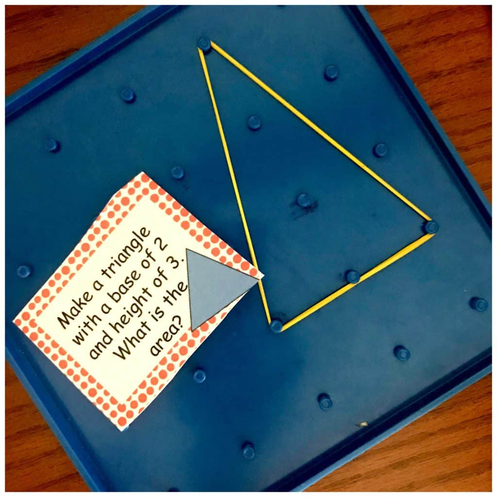12 STEM Challenge Cards For Area Of Triangles Practice