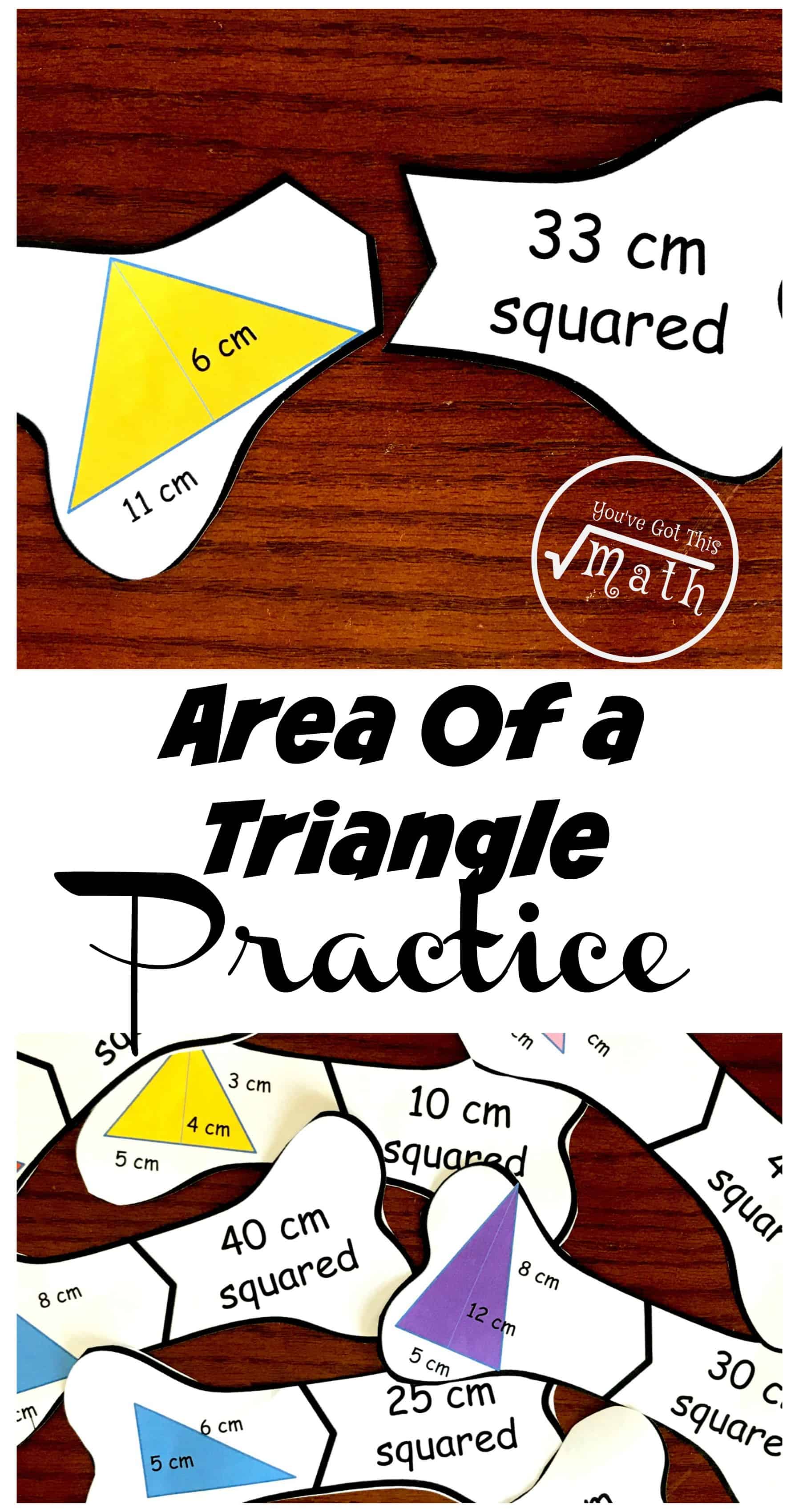 10 Helpful Puzzles to Provide Area of Triangles Practice
