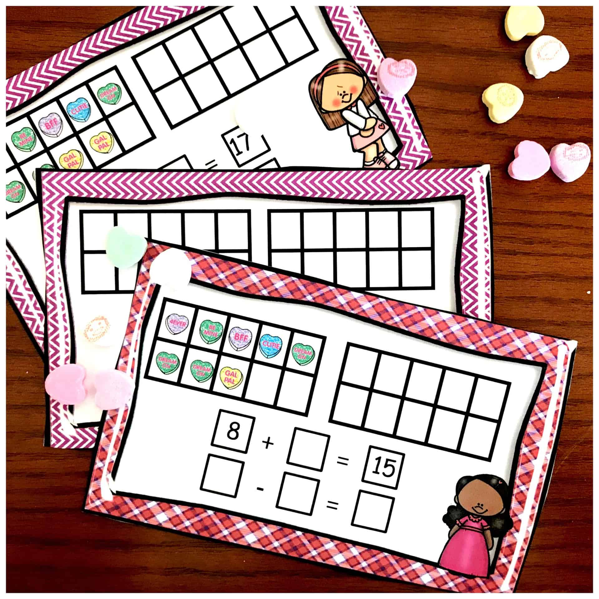 Fun, Hands-On Task Cards For Teaching Missing Numbers in Equations