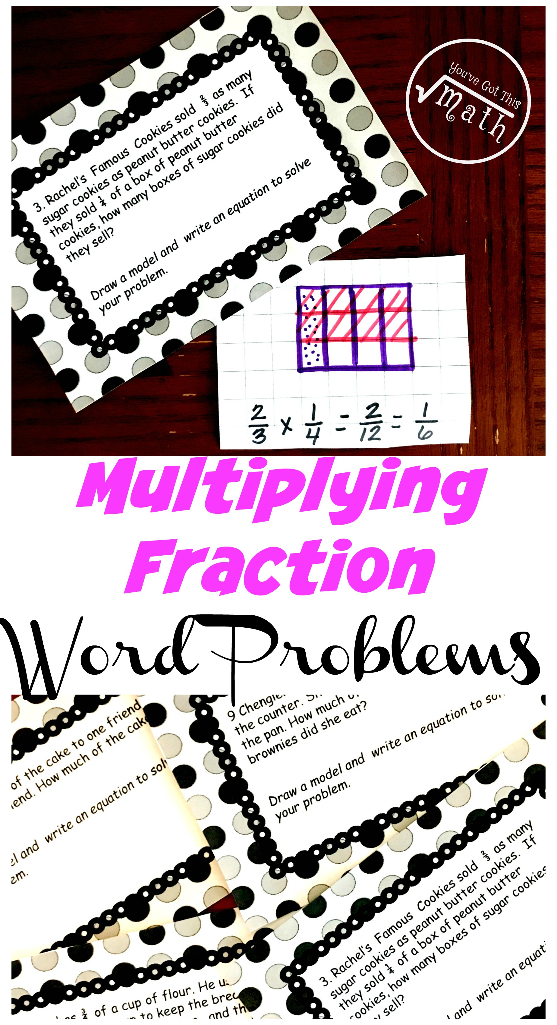 a cookie real world word problem to help a child learn to multiply fractions