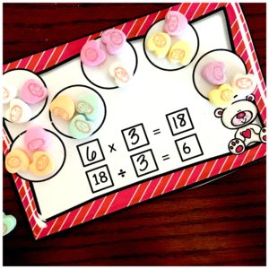 THREE, FREE Distributive Property Worksheets with a Winter Theme