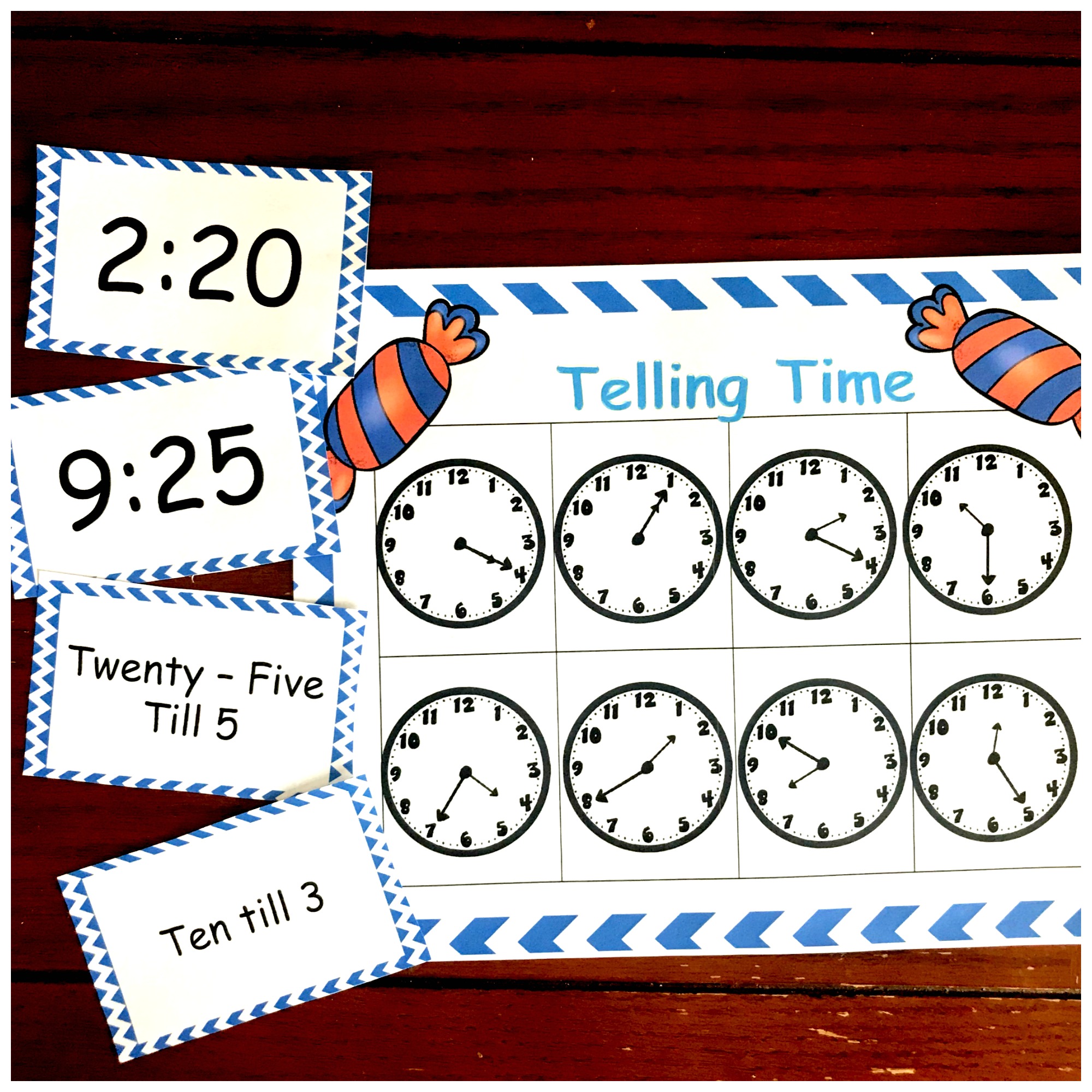 FREE Bingo Game To Practice Telling Time For Kids