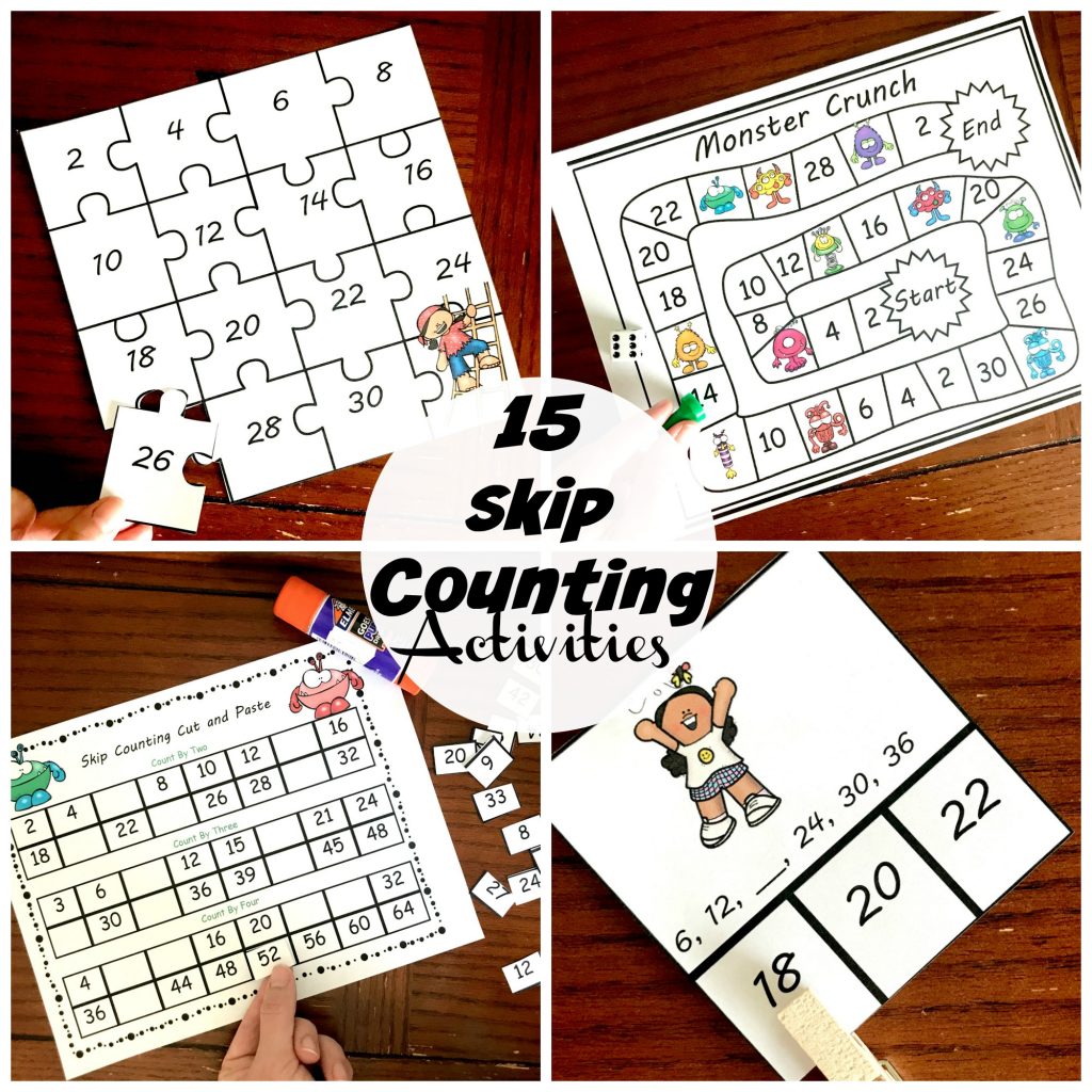 grab these skip counting games for the classroom practice 2 s to 15 s