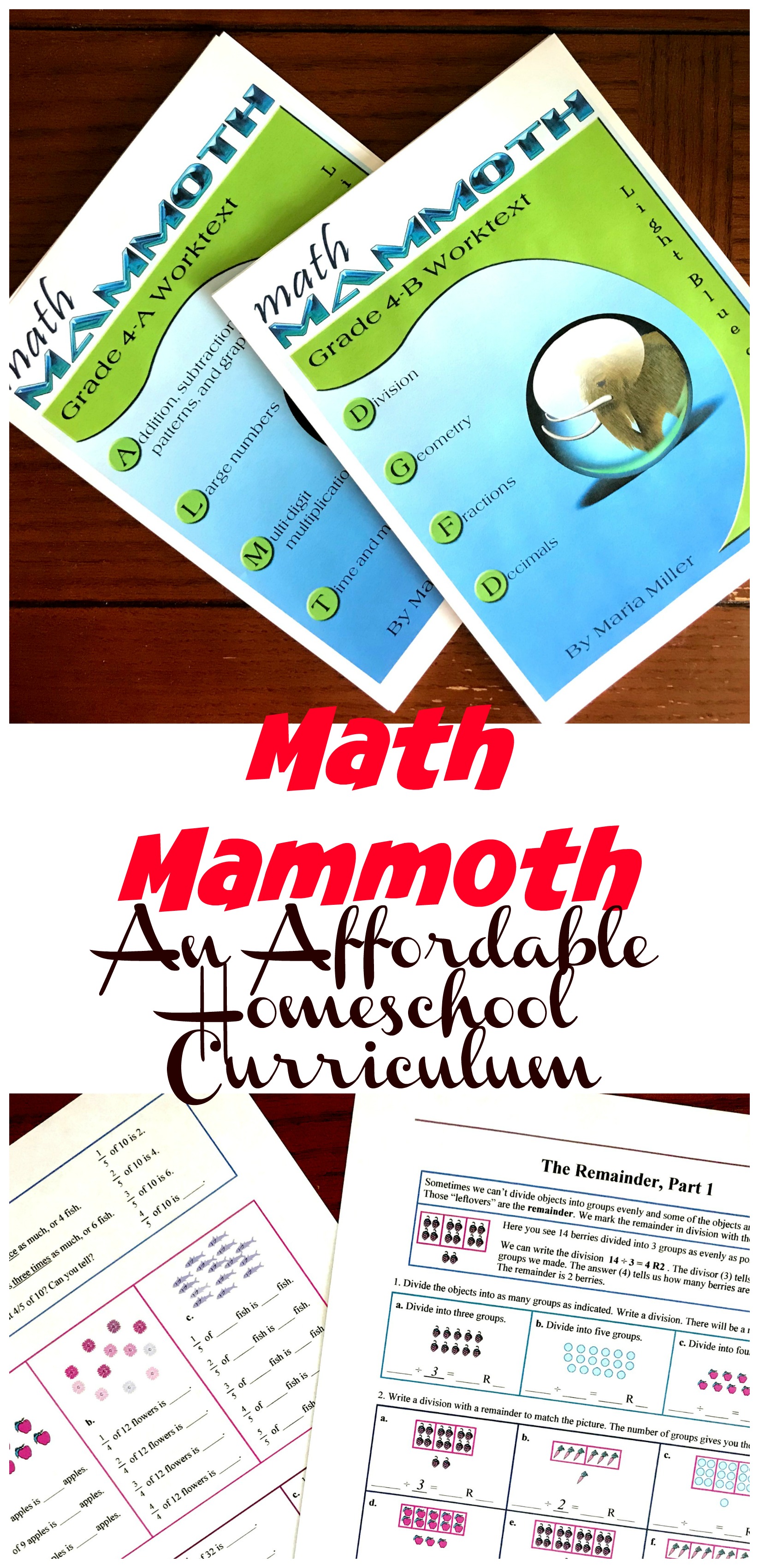 Math Mammoth is an affordable math program that has a wonderful focus on place value. As children work through math problems they learn more about place value through modeling, number lines, and area models.