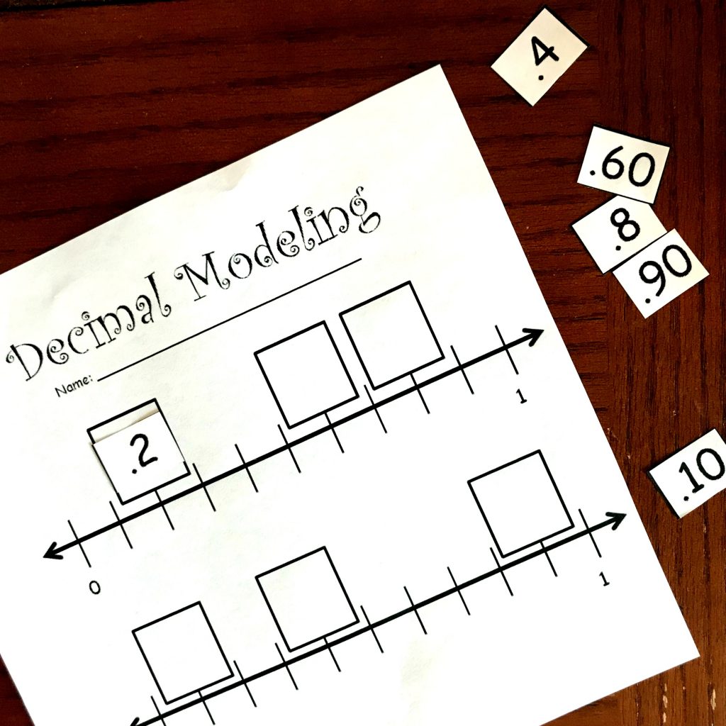 3 Hands-On Decimal Place Value Worksheets