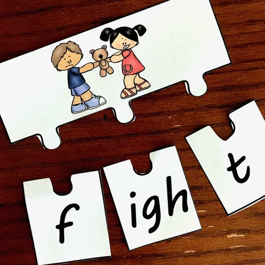 10 Puzzles to Practice Spelling and Reading -igh Words