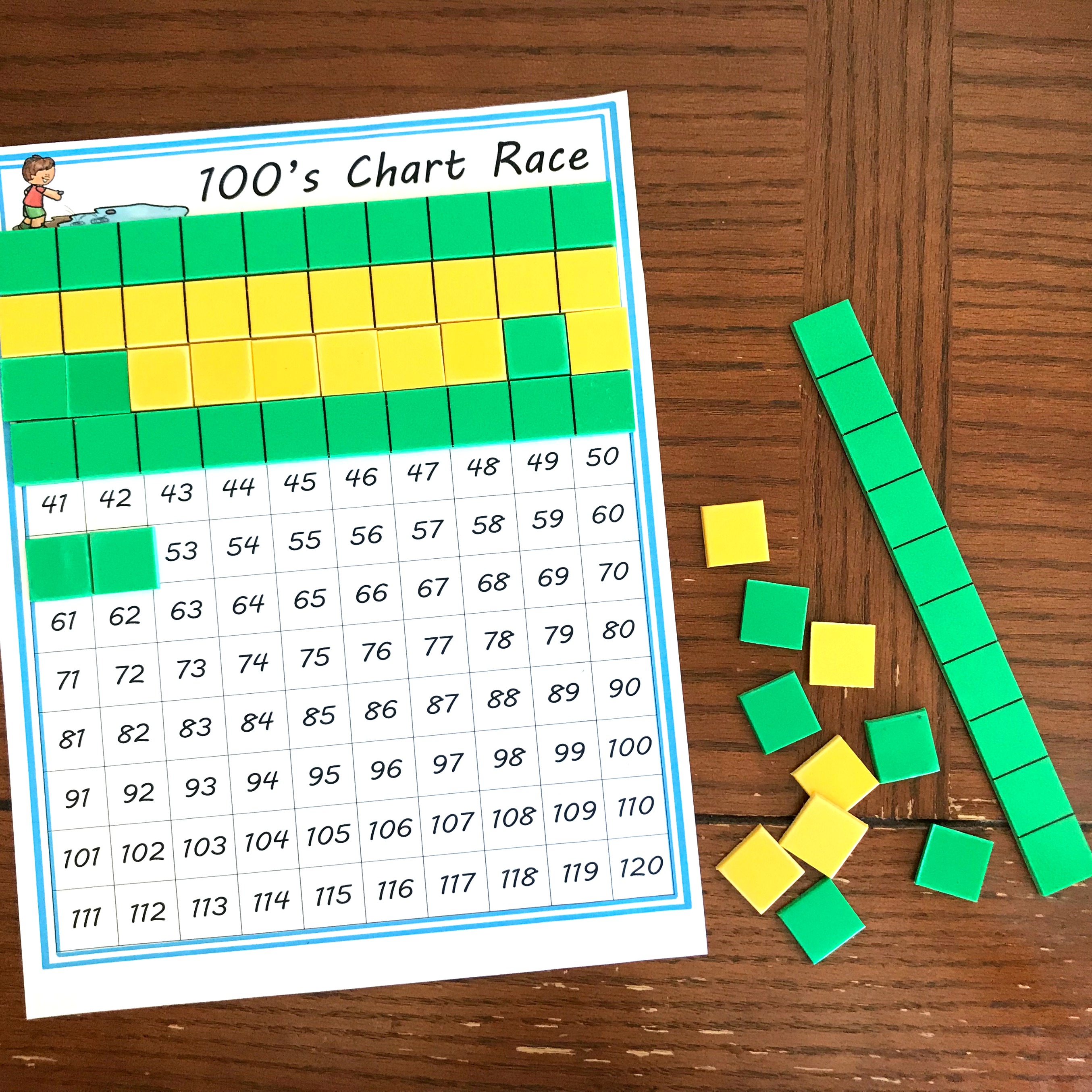 One Easy Game To Practice Adding Tens On A Hundred Chart One Easy Game To Practice Adding Tens On A Hundred Chart