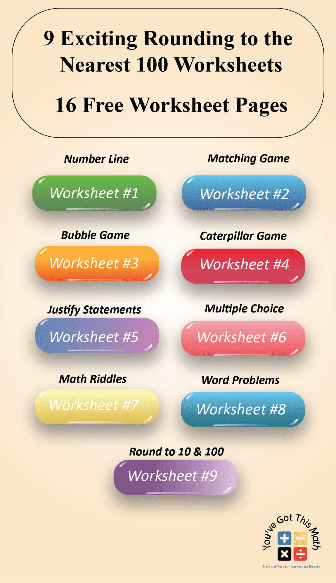 9 Free Rounding to the Nearest 100 Worksheet | Fun Activities