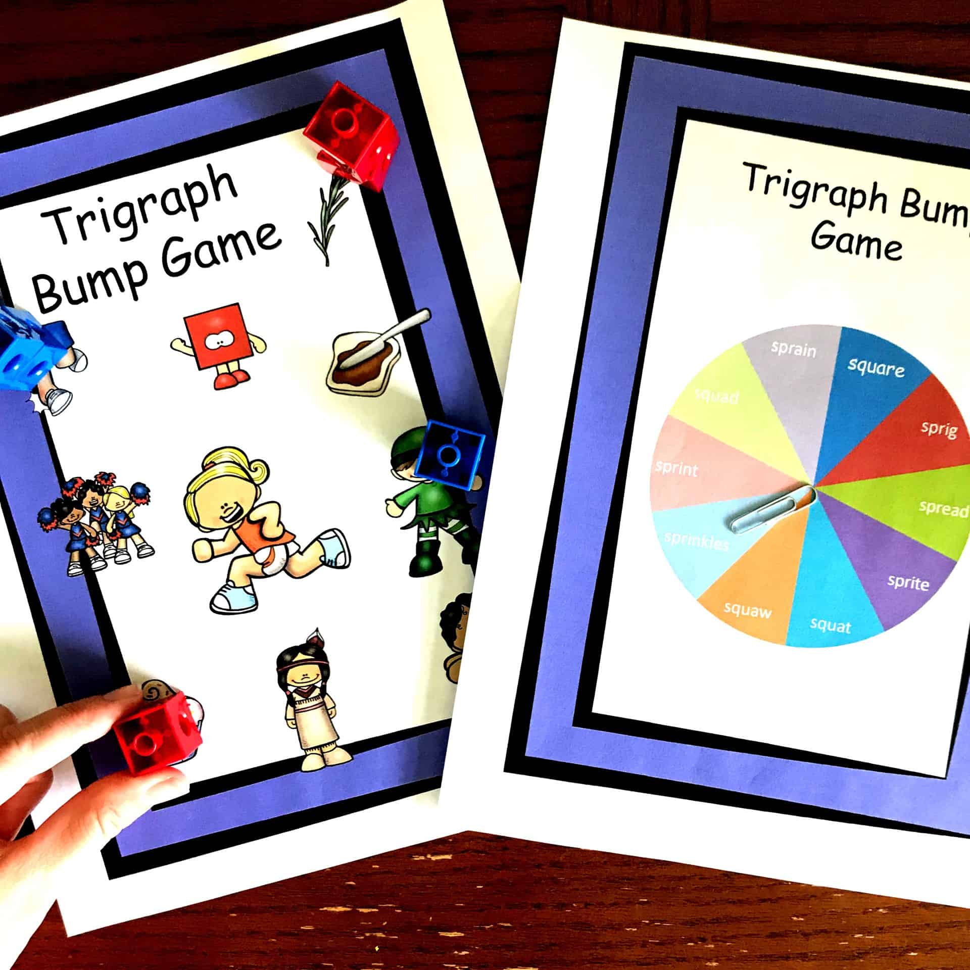 Three FREE, No-Prep Consonant Cluster Games (Trigraphs)