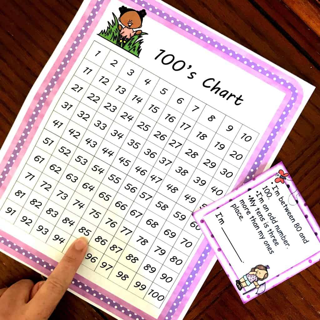 24 FUN and FREE Hundreds Chart Riddles To Build Number Sense